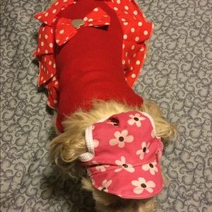 Pink Flower Hat For Dogs or Cats